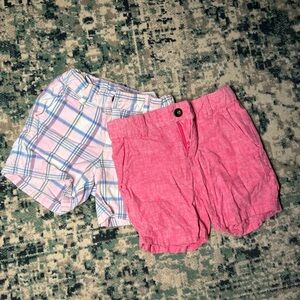 Janie and Jack Short Set Pink & Plaid